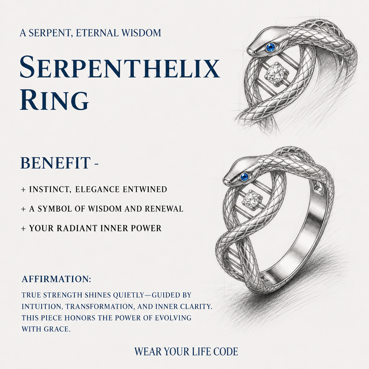Serpent Gene · DNA Snake Ring