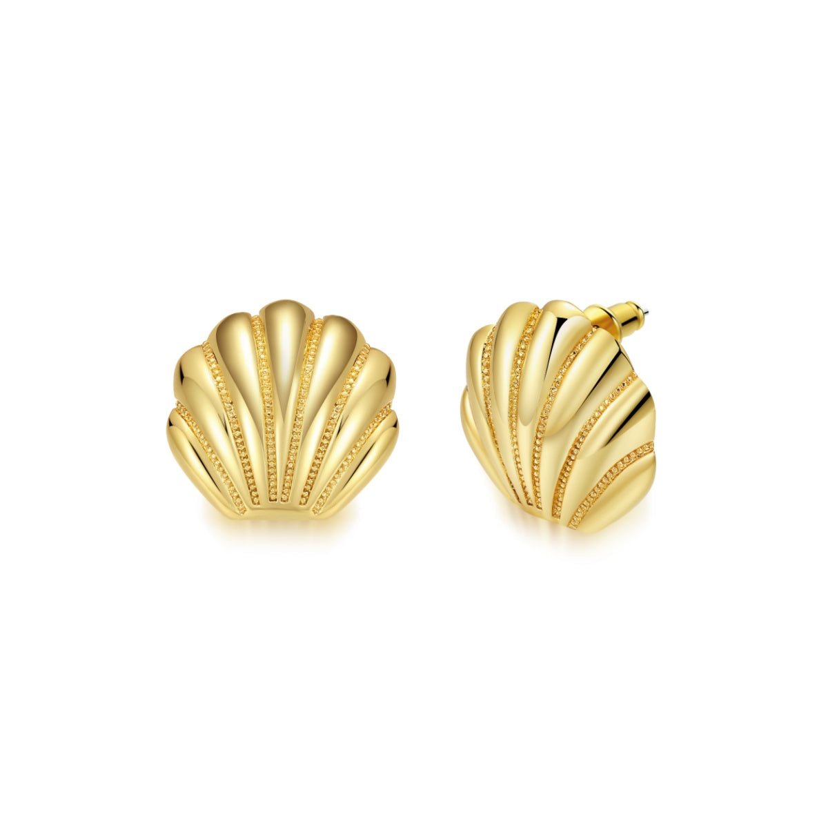 ENVYOU Sea Shell Stud Earrings