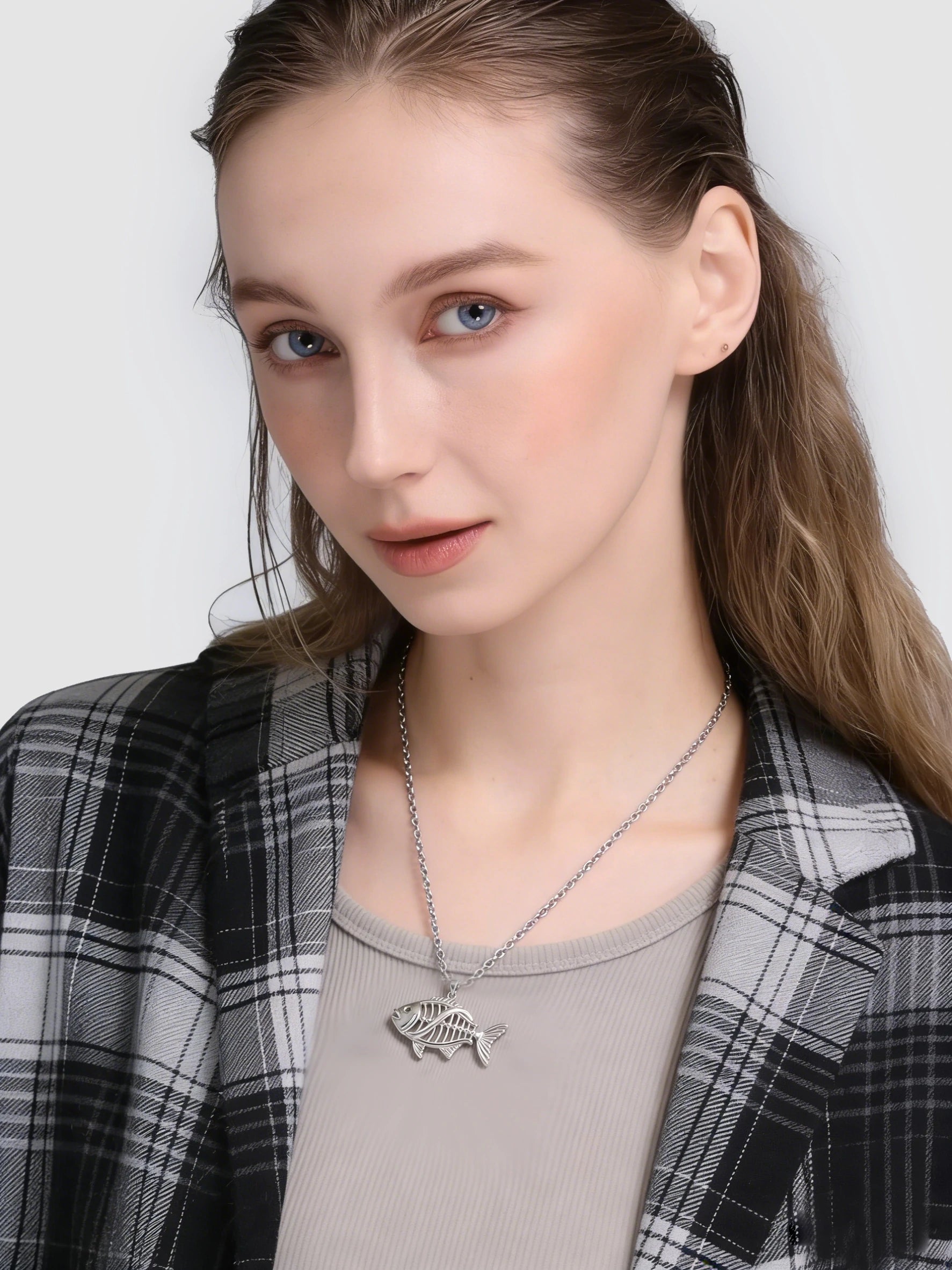Fish bone Pendant
DNA Pendant
925 Silver Pendant
Gene Jewelry
Evolution Jewelry
Fish bone Gene
Statement Necklace
Silver Necklace
Symbolic Pendant
Unique DNA Jewelry