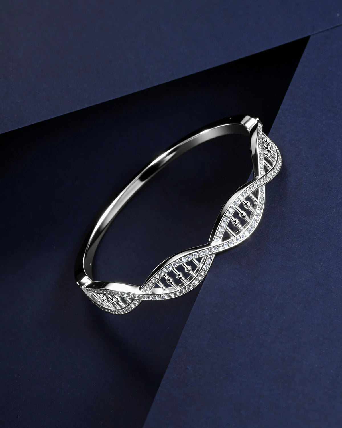 DNA Bangle
Gold Spiral Bangle
925 Silver Bangle
Spiral Bangle
Gene Jewelry
Statement Bangle
Everyday Elegance
Unique Bangle Design
Gift For Her
Modern jewelry