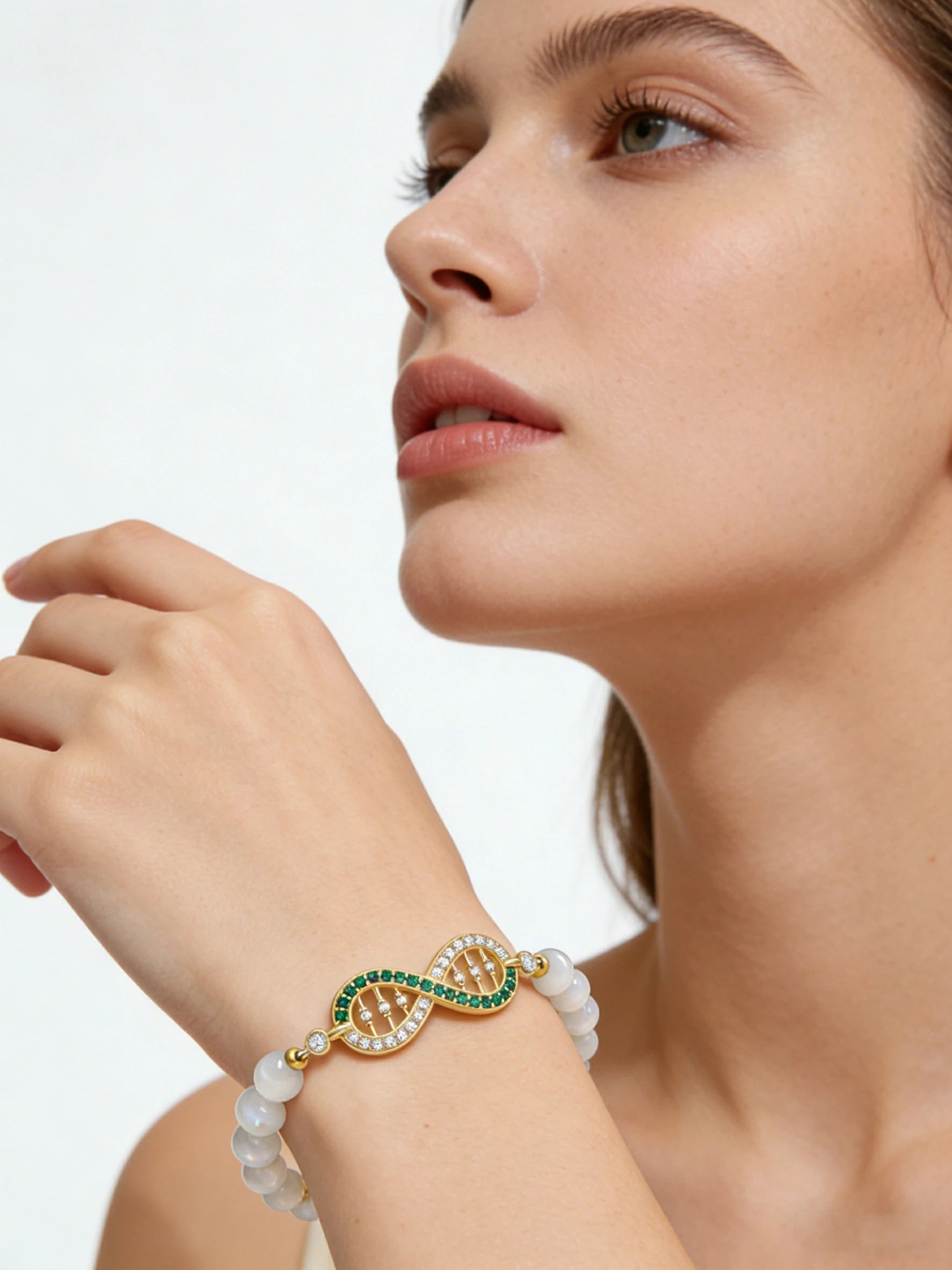 Elegant Bracelet
DNA Infinity Jewelry DNA
Healing Crystal Bracelet
Elegant Everyday Jewelry
Symbolic Bracelet
Moon Glow Accessories
Symbolic Bracelet
Spiritual Healing Wear
Delicate Handmade