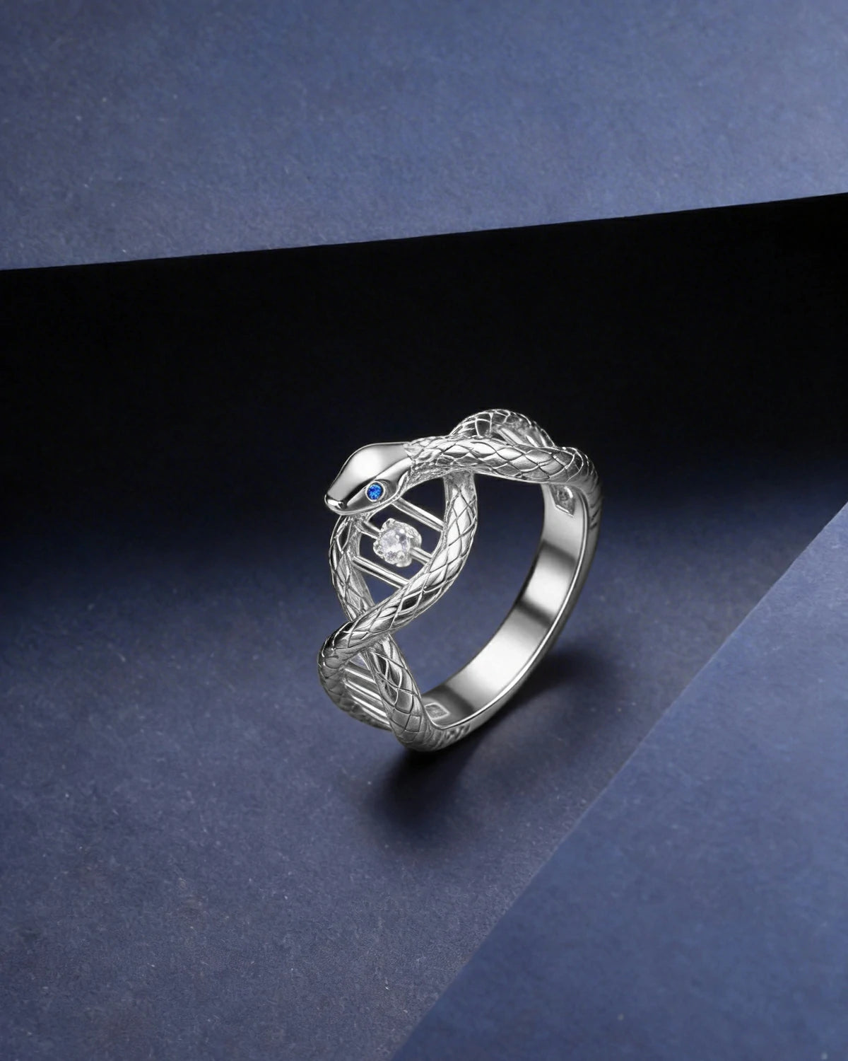 Serpent Ring
DNA Jewelry
925 Silver Ring
Sapphire Ring
Serpent Gene Ring
Mystical Ring
Snake Ring Design
Genealogy Jewelry
Statement Ring
Silver Gemstone Ring