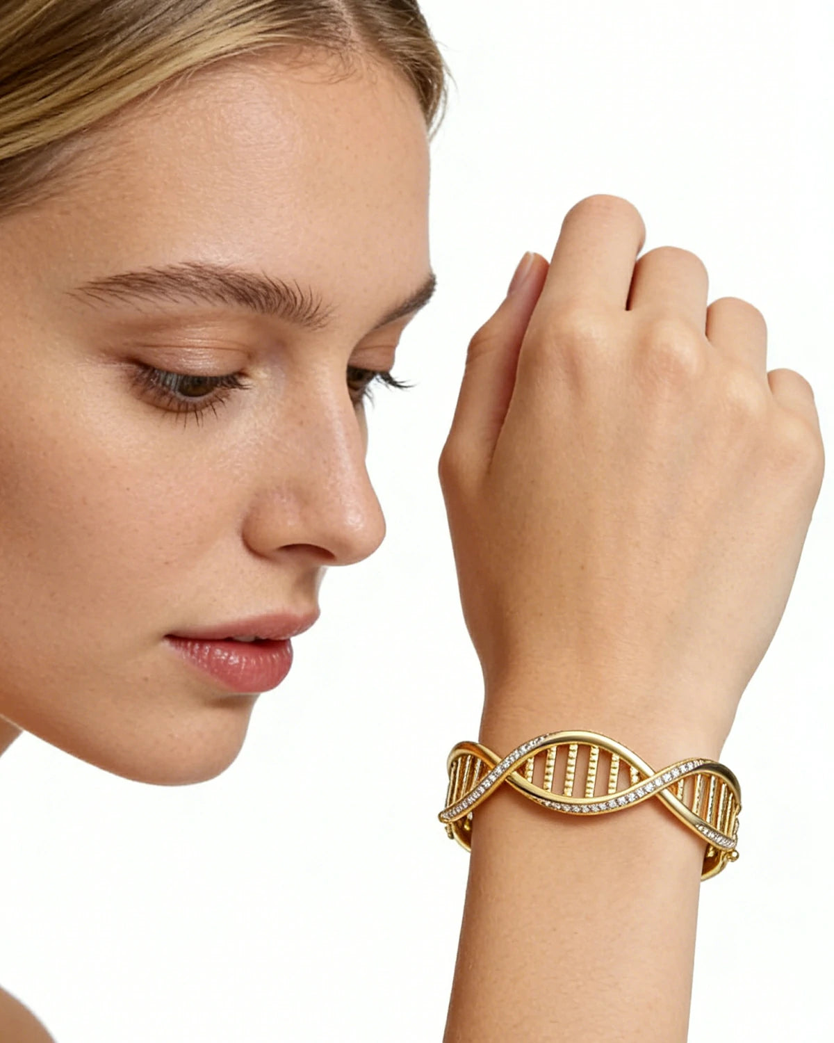 Double Helix Gene DNA Bracelet
Diamond-Wrapped Cross DNA Gold Bracelet
Life Code Cross Bracelet
Unique Design Double Helix Gene Bracelet
Double Helix Diamond-Wrapped Gold Bracelet
Luxury 3D Gene Bracelet
One-of-a-Kind Cross DNA Bracelet
Designer Double Helix Gene Bracelet
Daily Wear Double Helix DNA Bracelet