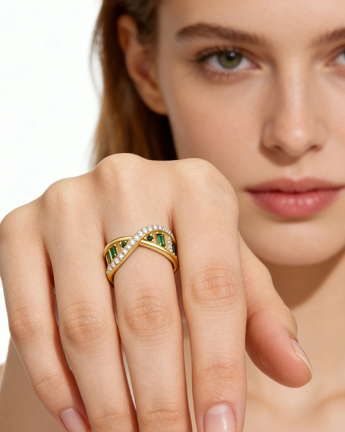 Emerald Spiral Gene DNA Ring
Emerald & Diamond DNA Ring
Life Code Emerald Ring
Unique Design Emerald Spiral Gene Ring
Double Helix Emerald-Diamond Ring
Luxury Vitality Gene Ring
One-of-a-Kind Emerald DNA Ring
Designer Emerald Spiral Gene Ring
Daily Wear Emerald Spiral DNA Ring