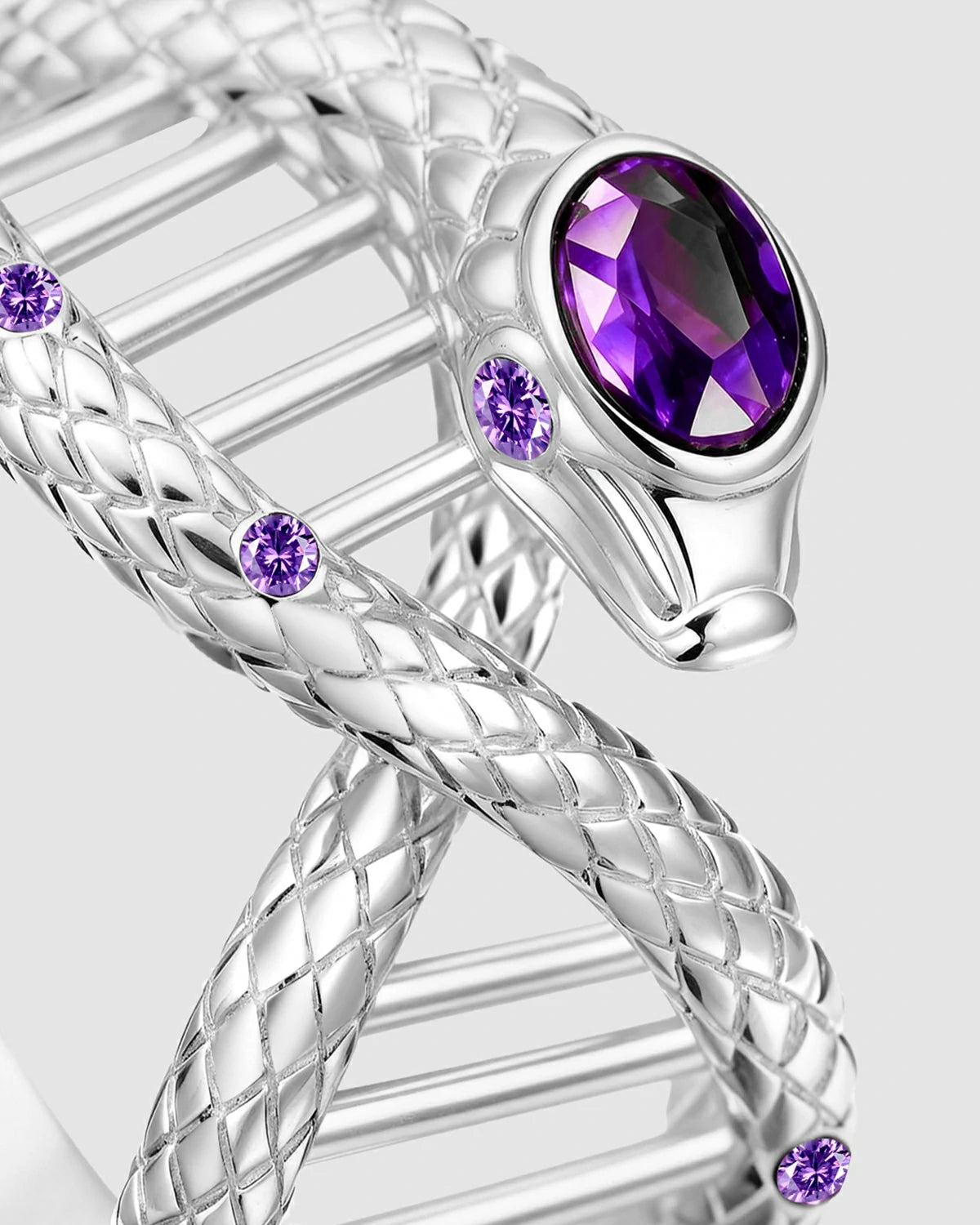 Wrap Around Snake Ring
Unique Design Statement Ring
Snake DNA Ring
Serpent Totem Jewelry
Luxury Colored Gem Ring
Life Symbol Jewelry
Independent Designer Ring
Gene Serpent Ring
Amethyst Gold Ring