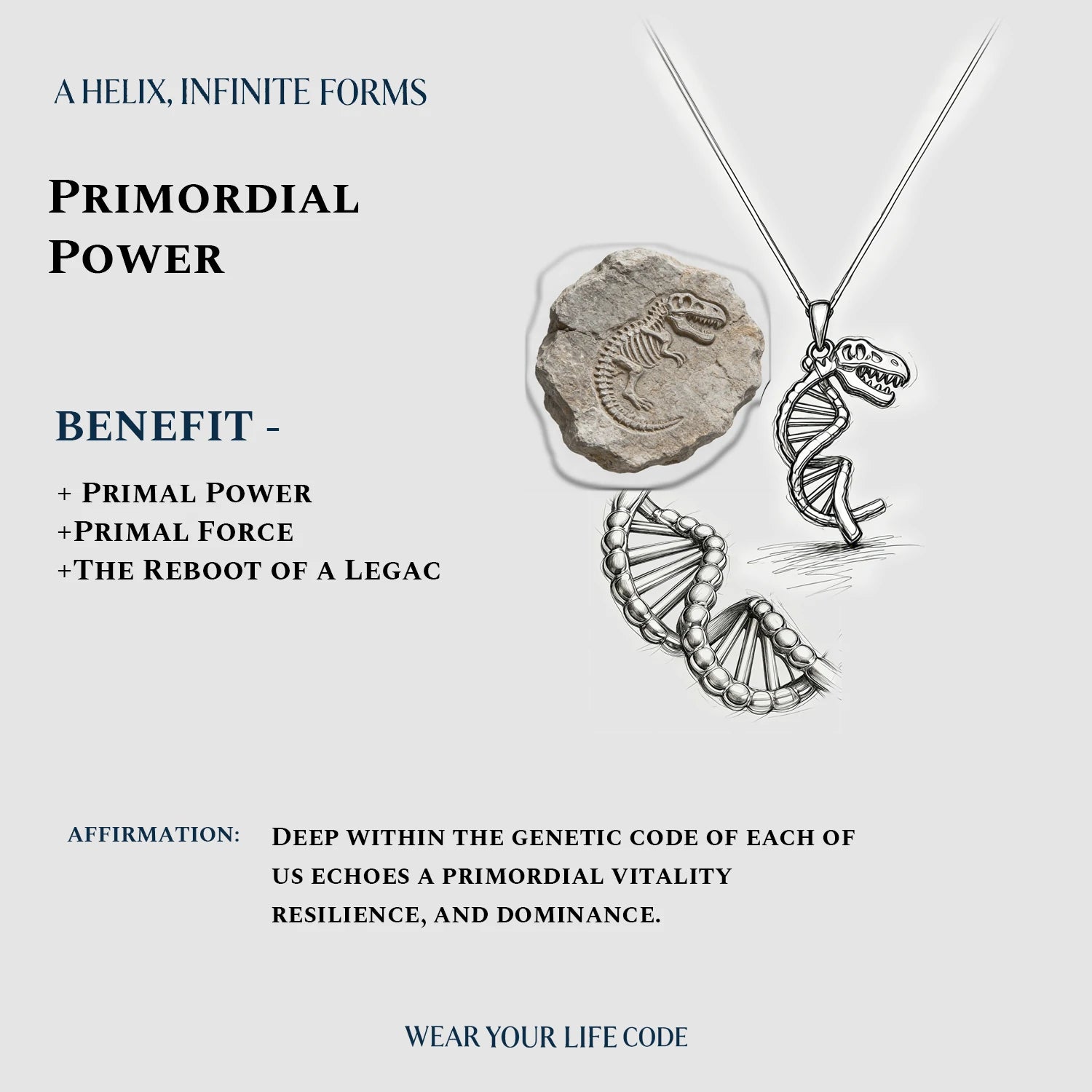 Prehistoric Code Dinosaur Pendant
Dinosaur Skull DNA Helix Necklace
Life Code Dinosaur Skull Necklace
Unique Design Dinosaur DNA Pendant
Gene Chain Dinosaur Skull Necklace
Luxury Prehistoric Symbol Pendant
One-of-a-Kind Dinosaur Helix Necklace
Designer Prehistoric Code Pendant
Daily Wear Dinosaur Skull Necklace