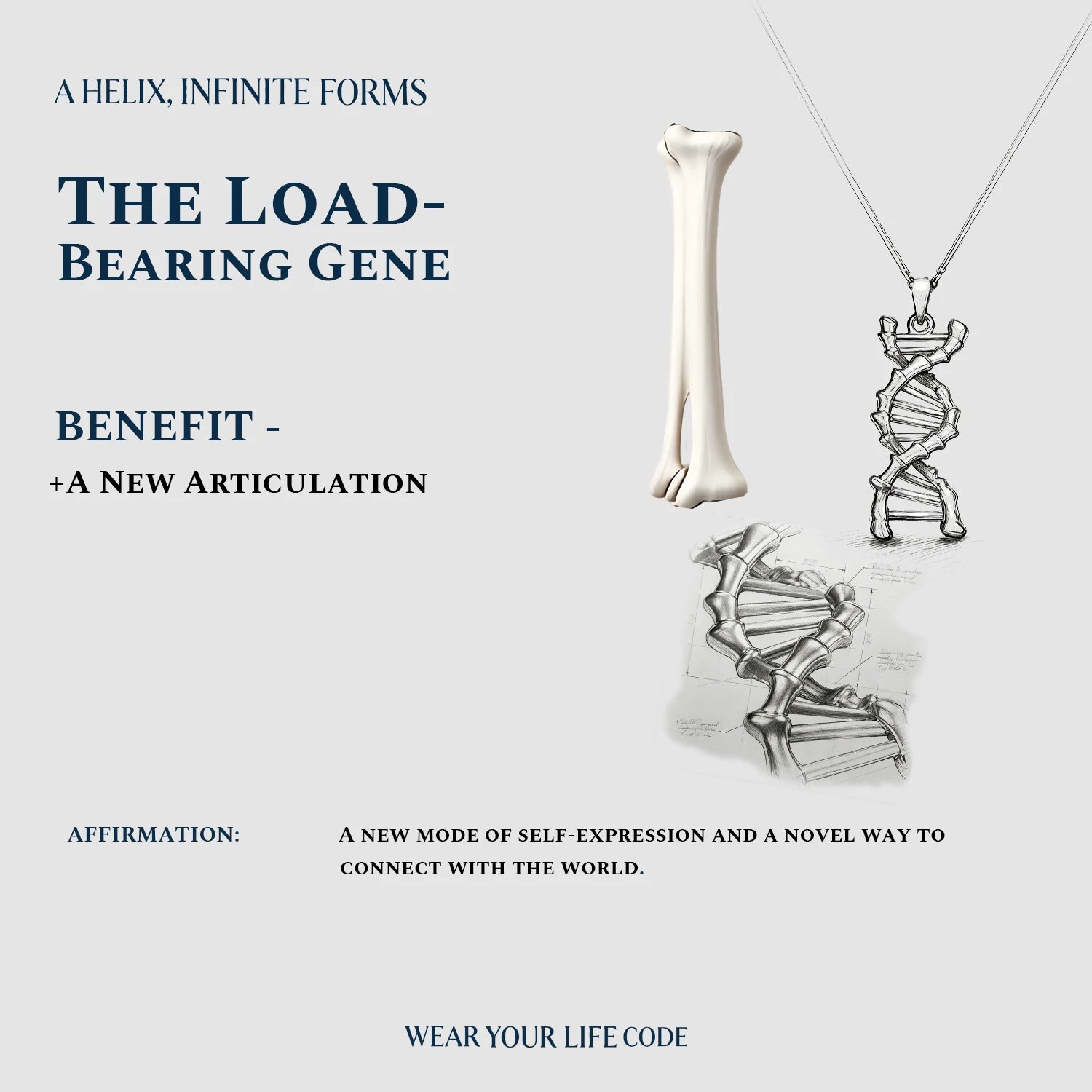 Spinal Sequence Gene DNA Pendant
Spine-Embedded Gene Necklace
Life Code Spine Necklace
Unique Design Spinal Sequence Gene Pendant
Bony Texture DNA Necklace
Luxury Power Gene Pendant
One-of-a-Kind Spine-Embedded Necklace
Designer Spinal Sequence Gene Pendant
Daily Wear Spine DNA Necklace