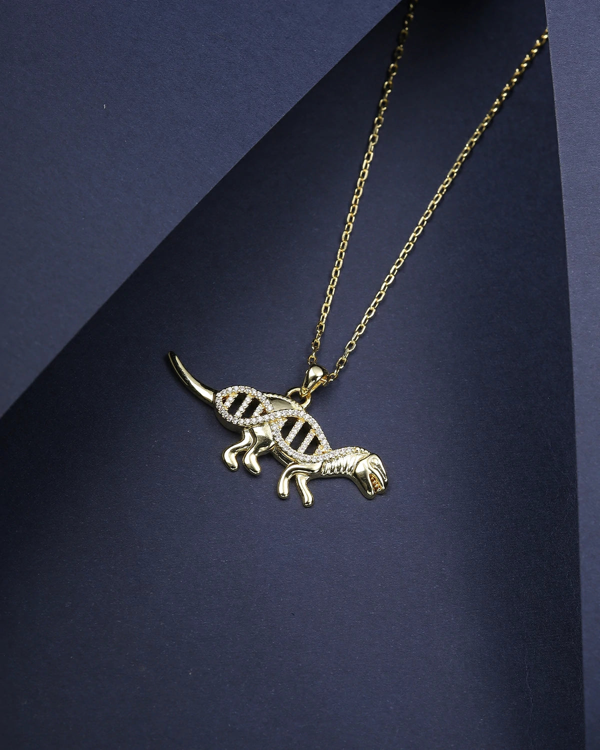 Sternenstaub-Vorgeschichte · Dinosaurier-DNA-Anhänger-Halskette