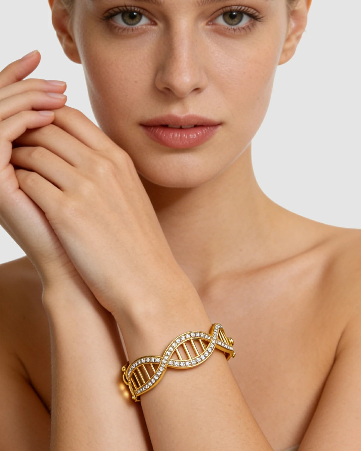 Gene Helix Diamond Bangle
Stardust Paved Diamond Bangle
Unique Design Luxury Bangle
Life Code Jewelry
Light Luxury Diamond Bracelet
One-of-a-Kind DNA Chain Bangle
Elegant Daily Wear Bangle
Designer Gold Diamond Bangle
Personalized Life Symbol Jewelry