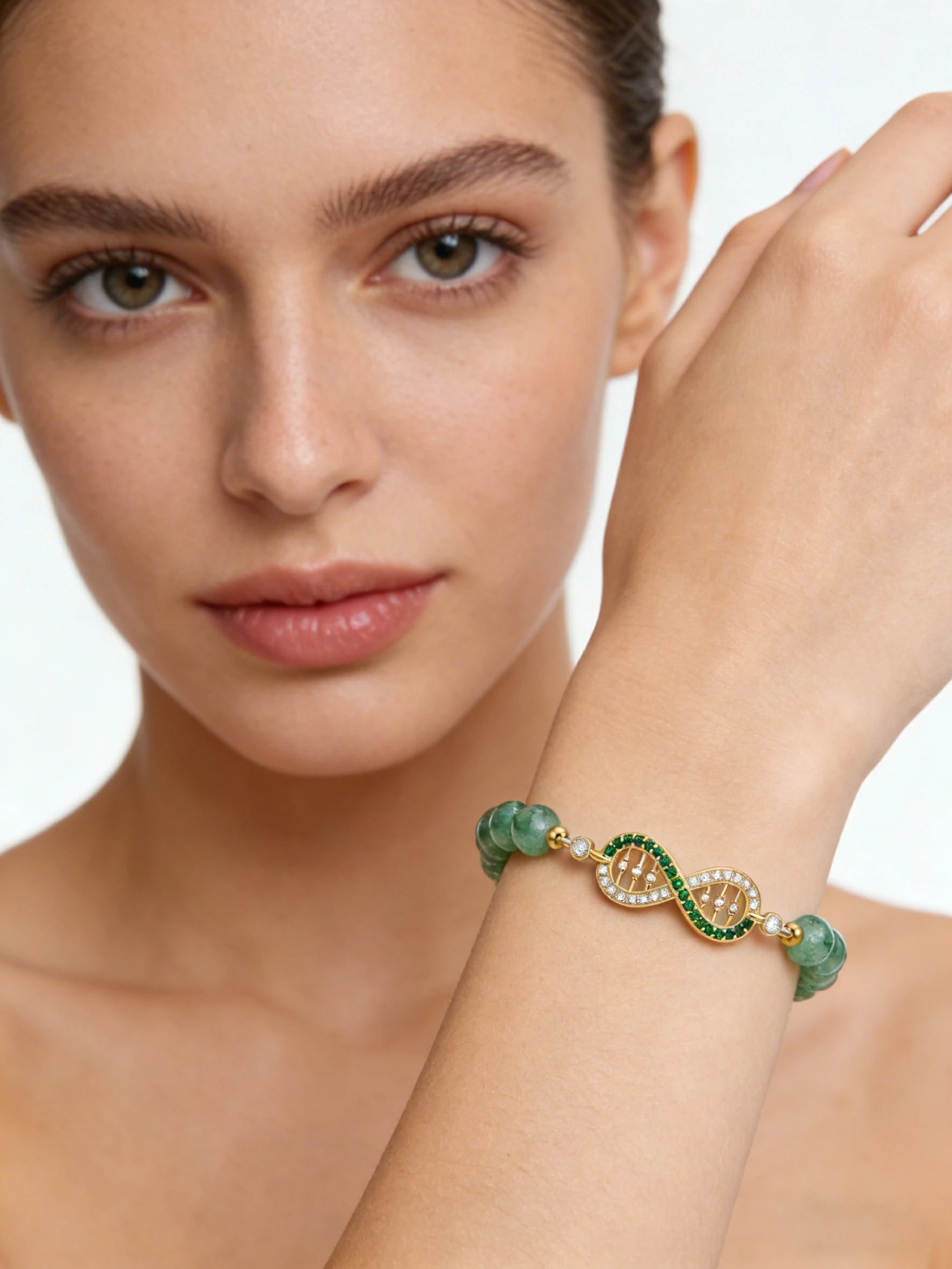 Strawberry Quartz Bracelet
DNA Infinity Jewelry
Healing Crystal Bracelet
Beaded Bracelet
Elegant Everyday Wear
Spiritual Jewelry
Unique Bracelet Design
Embrace Life Style
Handmade Healing