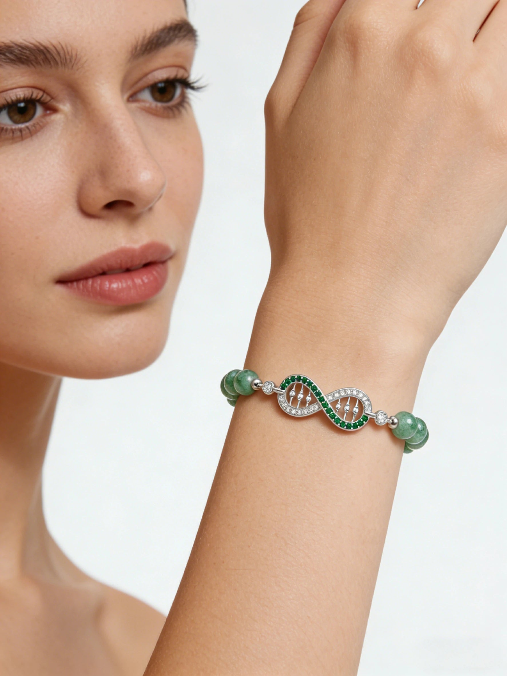 Strawberry Quartz Bracelet
DNA Infinity Jewelry
Healing Crystal Bracelet
Beaded Bracelet
Elegant Everyday Wear
Spiritual Jewelry
Unique Bracelet Design
Embrace Life Style
Handmade Healing