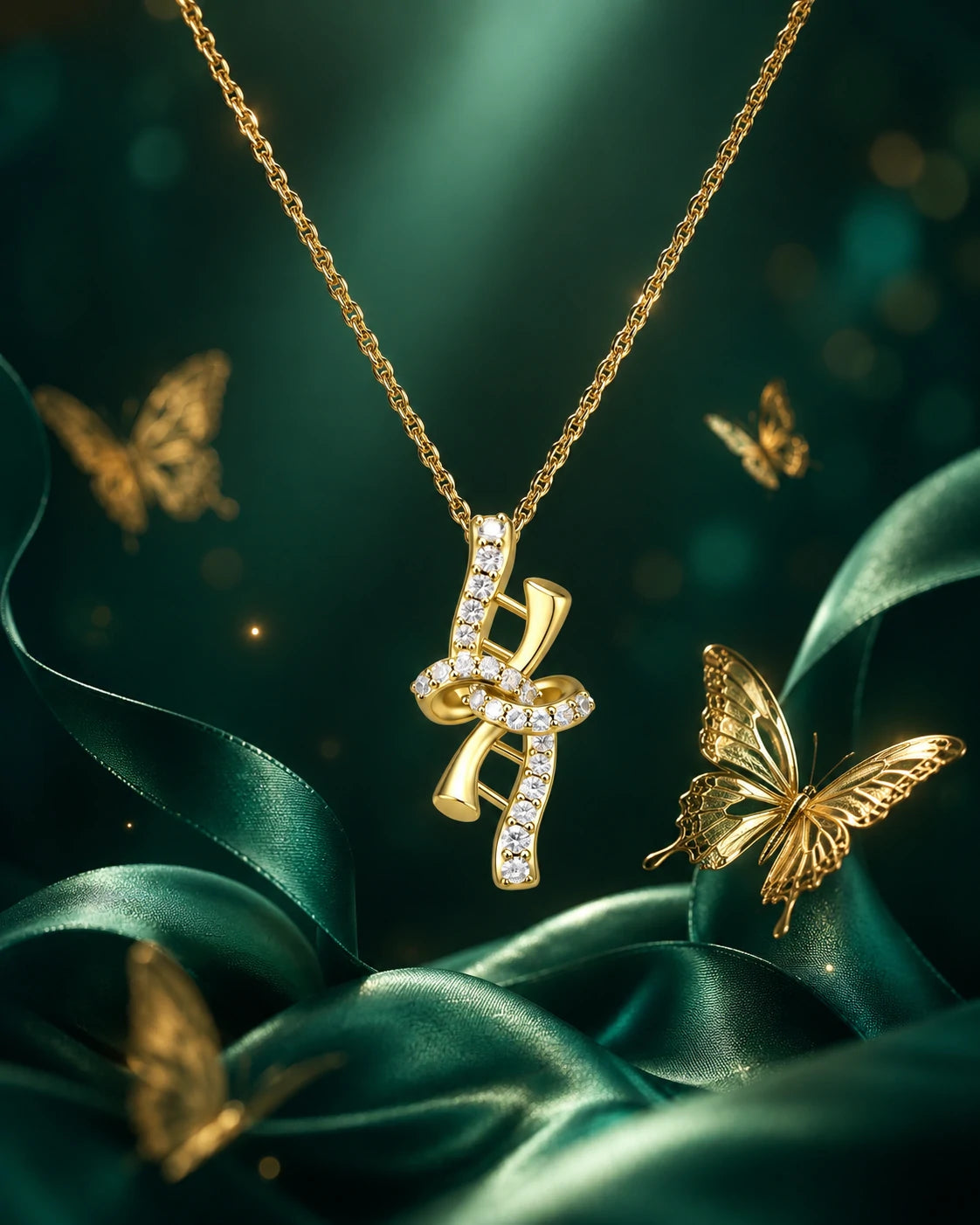 Ribbon Gene · DNA Double Helix Pendant