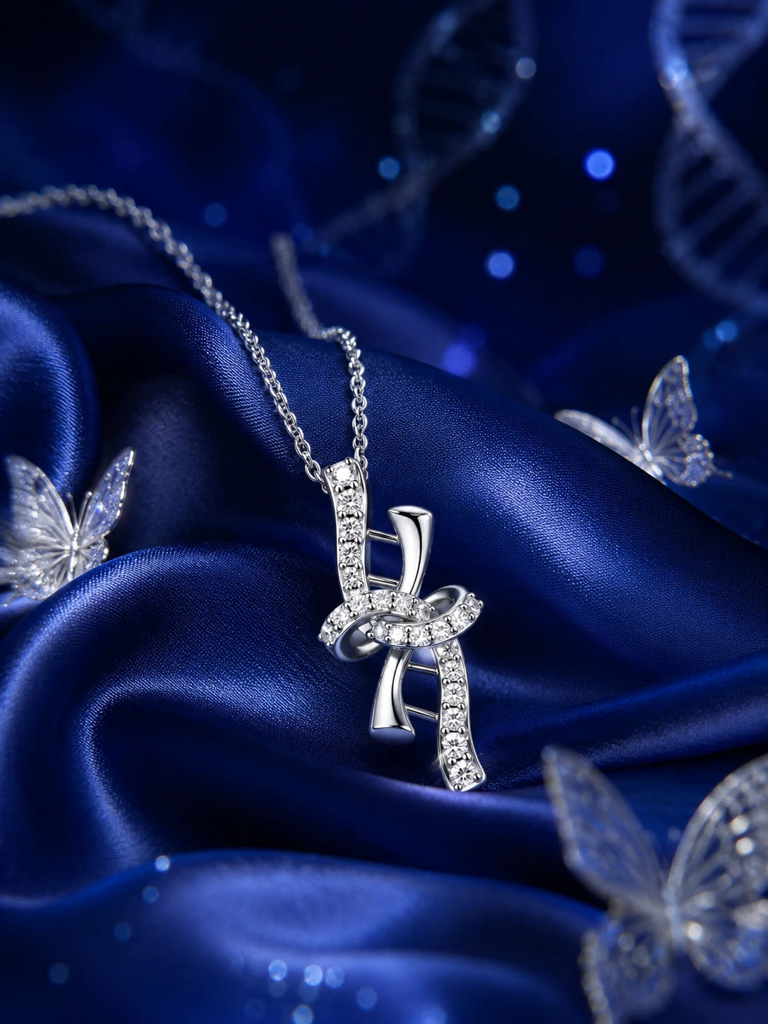 Ribbon Gene · DNA Double Helix Pendant