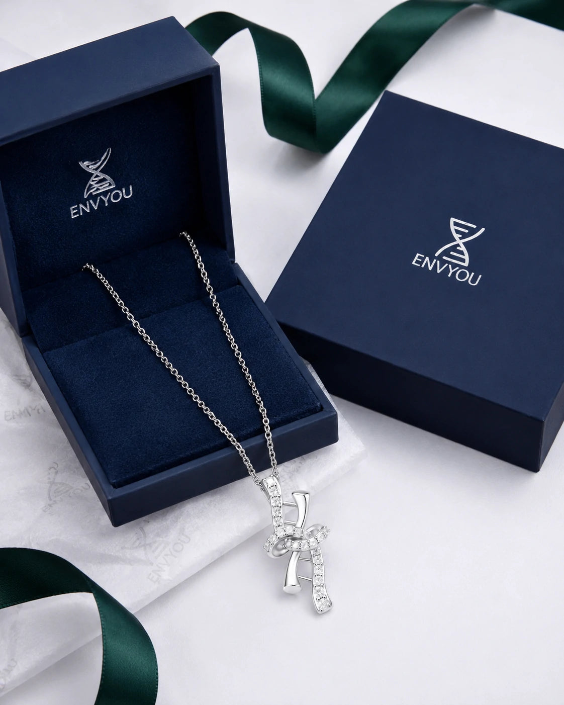 Ribbon Gene · DNA Double Helix Pendant