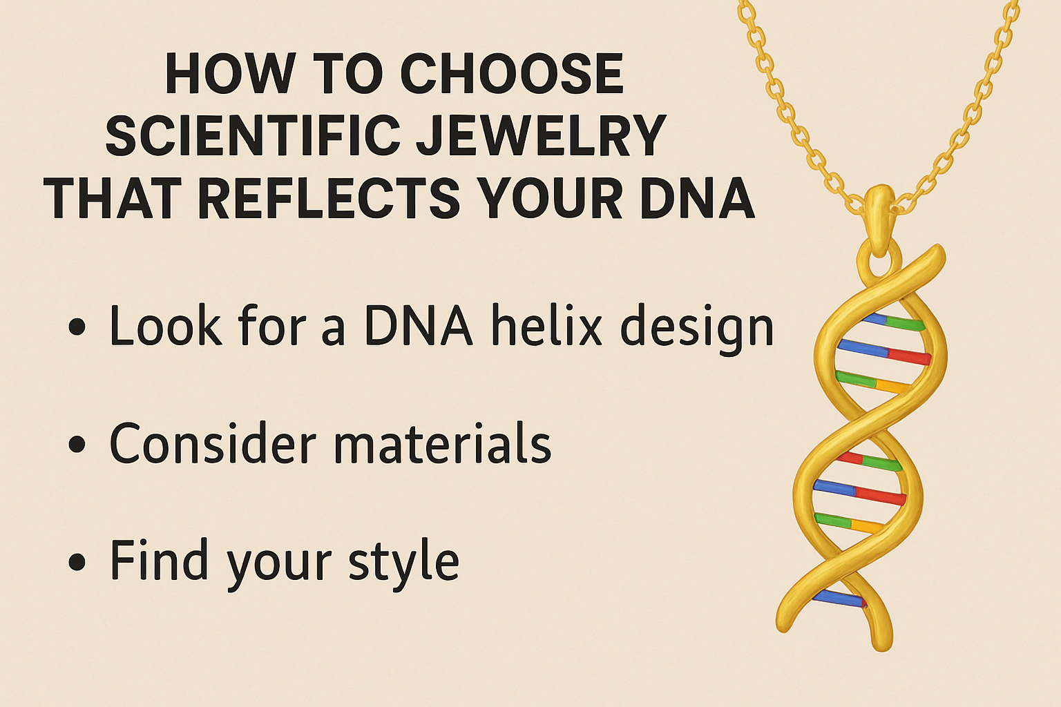 How to Choose Scientific Jewelry That Reflects Your DNA