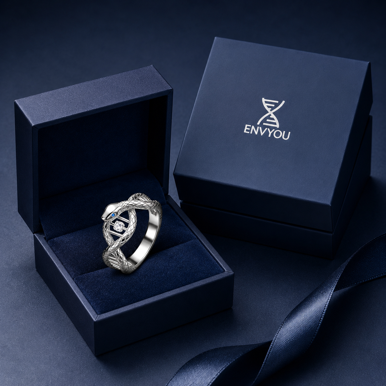 Serpent Gene ·  DNA Snake Ring