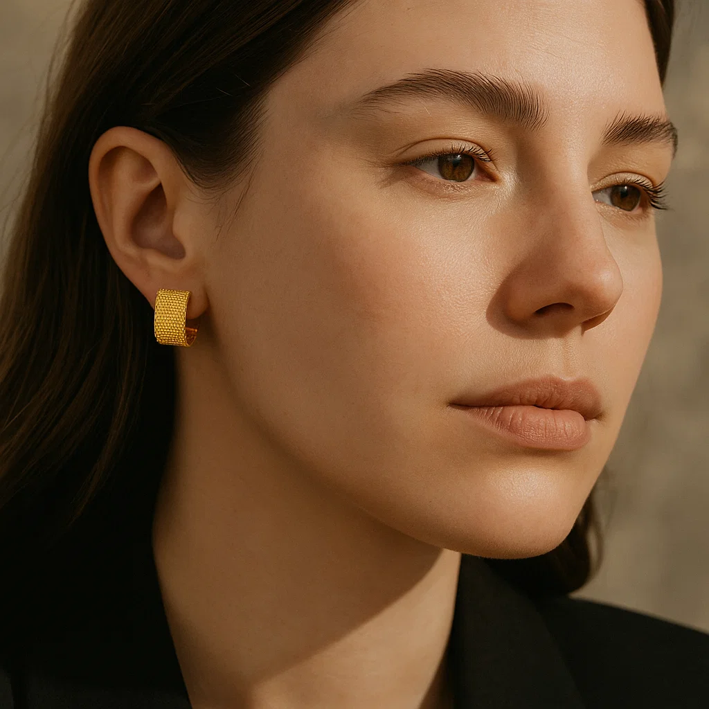 ENVYOU C-shaped Stud Earrings