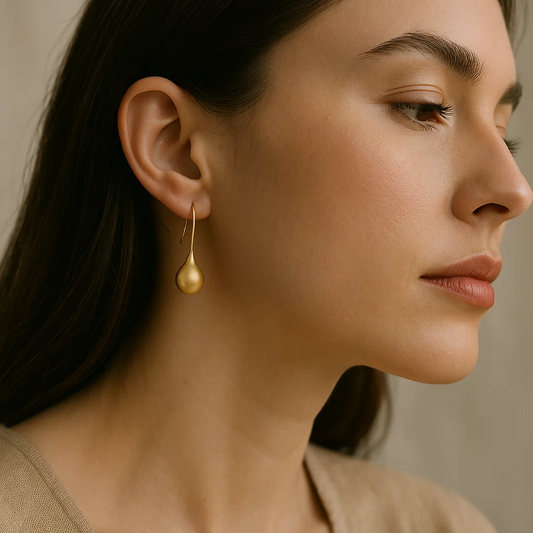 ENVYOU Teardrop Hanging Earrings