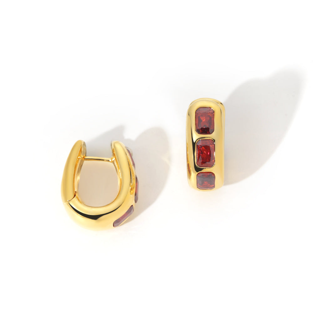 ENVYOU Red Earrings