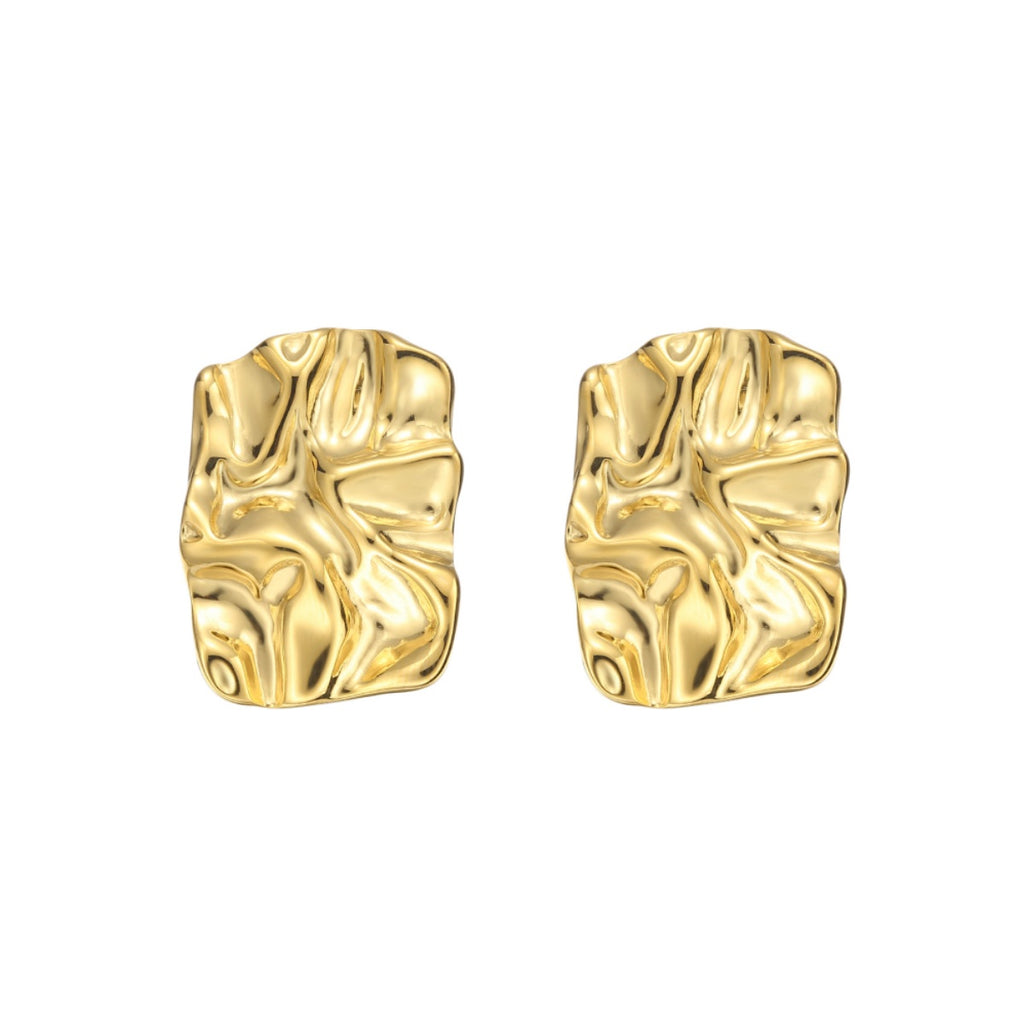 ENVYOU Geometric Rectangle Stud Earrings