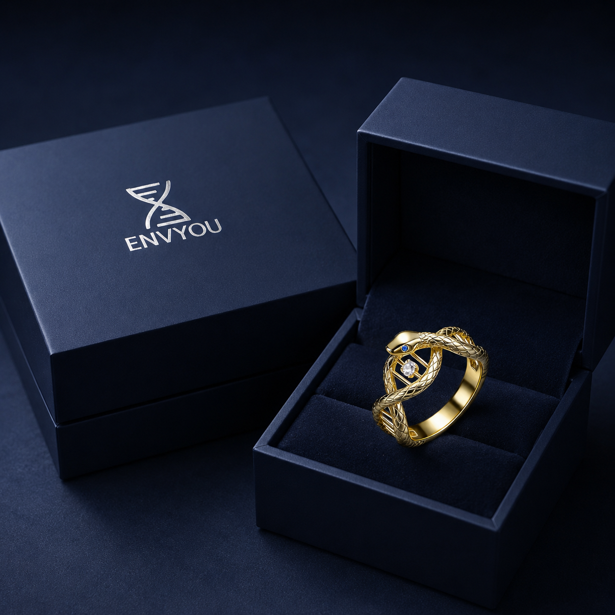 Serpent Gene ·  DNA Snake Ring