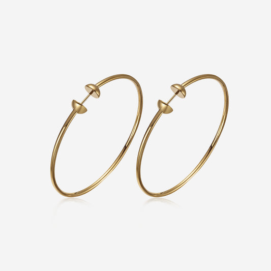 ENVYOU Large Hoop Earrings