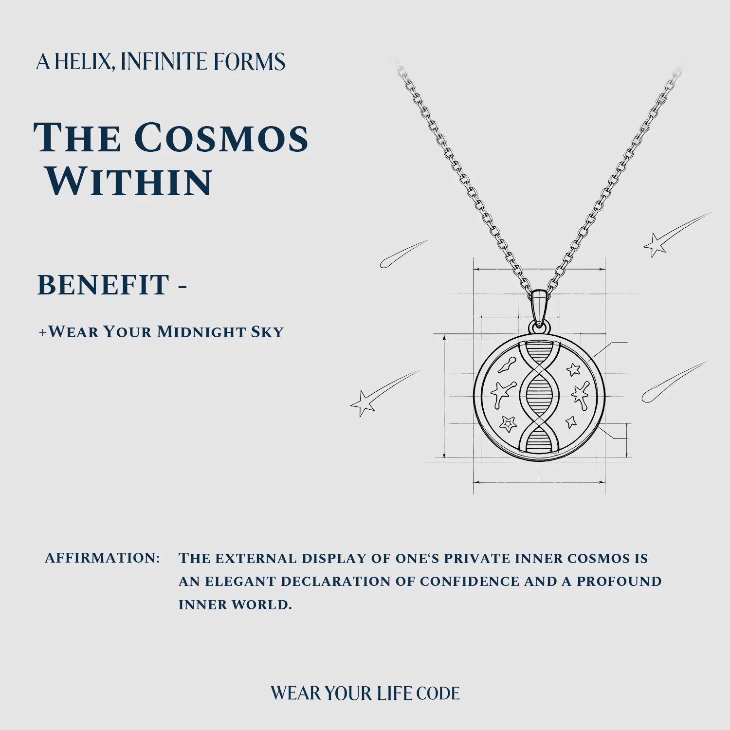 Star Orbit Gene DNA Pendant
Round Disk Starry Gene Necklace
Life Code Starry Necklace
Unique Design Starry Gene Pendant
Dark Blue Star Orbit DNA Necklace
Luxury Cosmic Gene Pendant
One-of-a-Kind Round Disk Starry Necklace
Designer Star Orbit Gene Pendant
Daily Wear Starry DNA Necklace