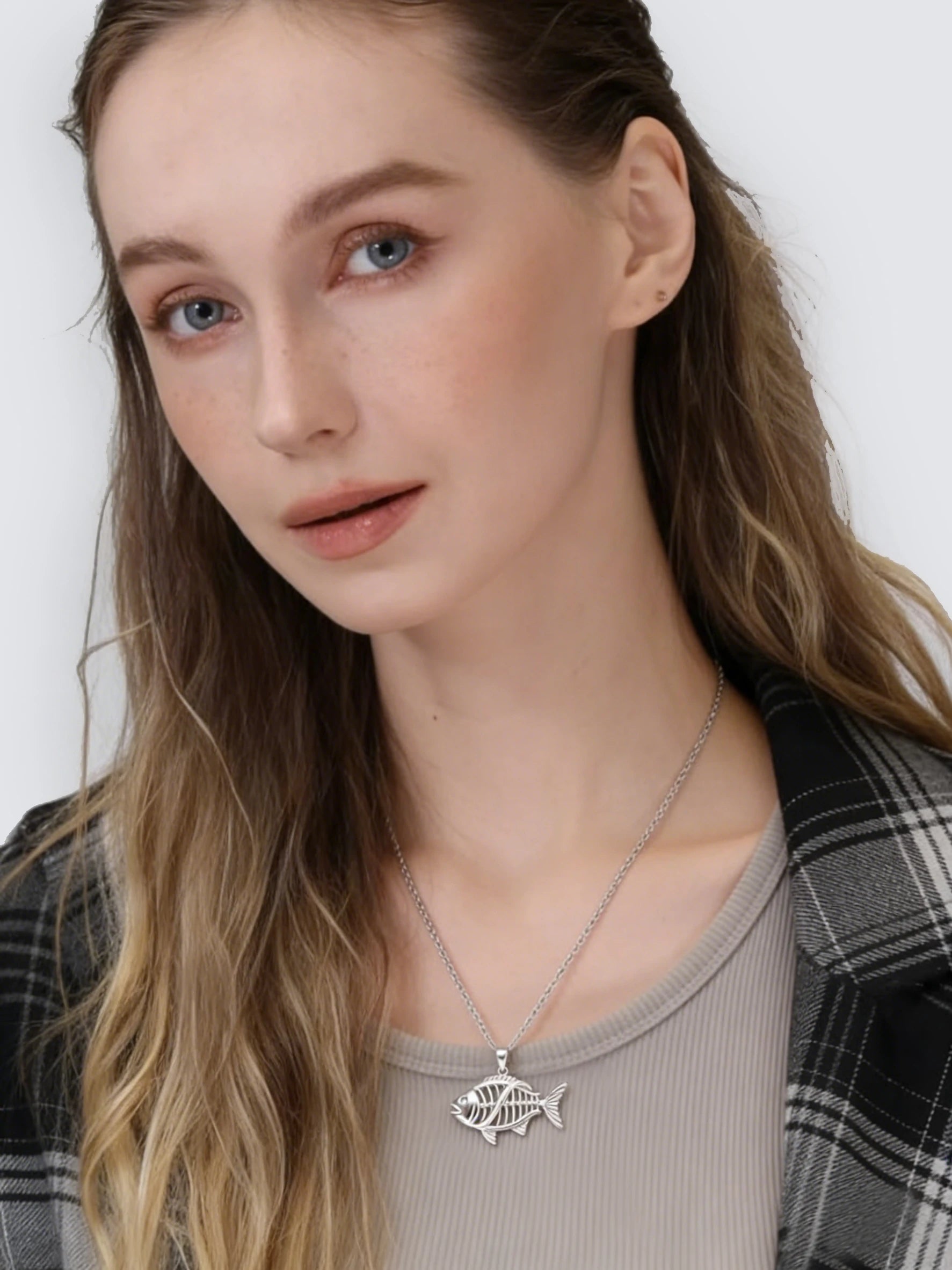 Fish bone Pendant
DNA Pendant
925 Silver Pendant 
Gene Jewelry
Evolution Jewelry
Fish bone Gene
Statement Necklace
Silver Necklace
Symbolic Pendant
Unique DNA Jewelry