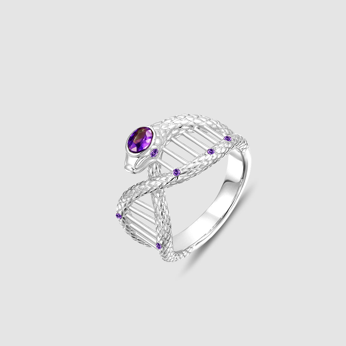 Rebirth Serpentine · Gene Amethyst Ring