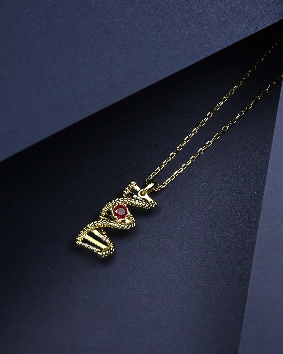 Blazing Gene DNA Pendant
Twisted Ruby Gene Necklace
Life Code Ruby Necklace
Unique Design Twisted Gene Pendant
Ruby-Embedded DNA Necklace
Luxury Blazing Symbol Pendant
One-of-a-Kind Twisted Ruby Necklace
Designer Blazing Gene Pendant
Daily Wear Ruby DNA Necklace