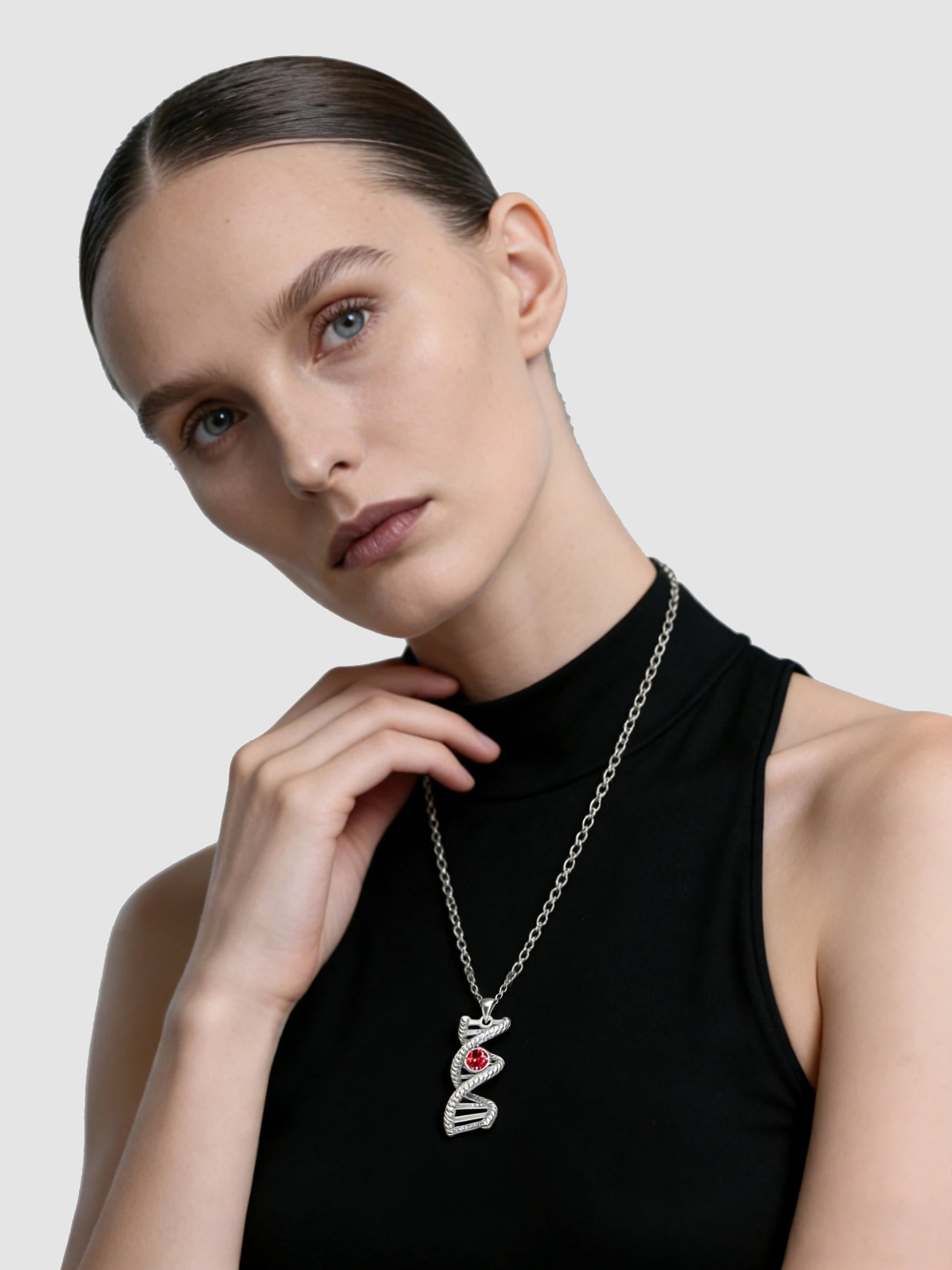 Blazing Gene DNA Pendant
Twisted Ruby Gene Necklace
Life Code Ruby Necklace
Unique Design Twisted Gene Pendant
Ruby-Embedded DNA Necklace
Luxury Blazing Symbol Pendant
One-of-a-Kind Twisted Ruby Necklace
Designer Blazing Gene Pendant
Daily Wear Ruby DNA Necklace