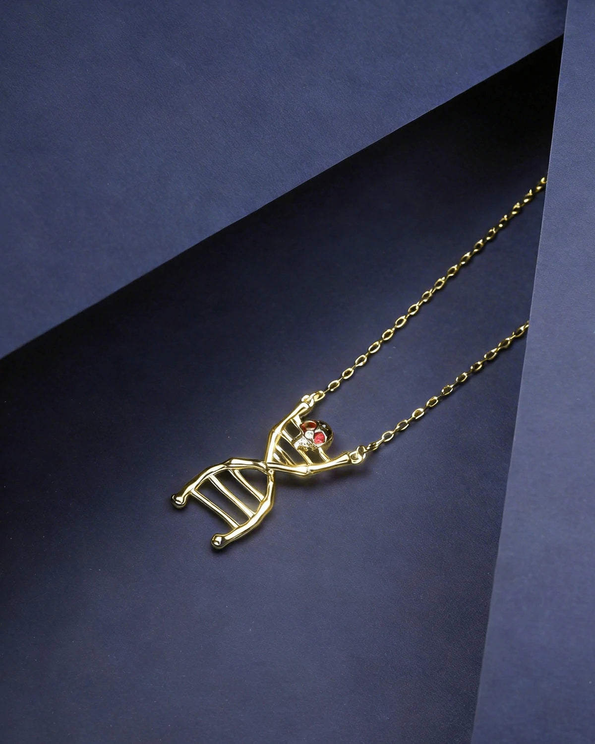 Bone Sequence Gene DNA Pendant
Skull-Embedded Gene Necklace
Life Code Skull Necklace
Unique Design Skull Gene Pendant
Ruby-Eyed DNA Necklace
Luxury Dark Gene Pendant
One-of-a-Kind Bone Sequence Skull Necklace
Designer Bone Sequence Gene Pendant
Daily Wear Skull DNA Necklace