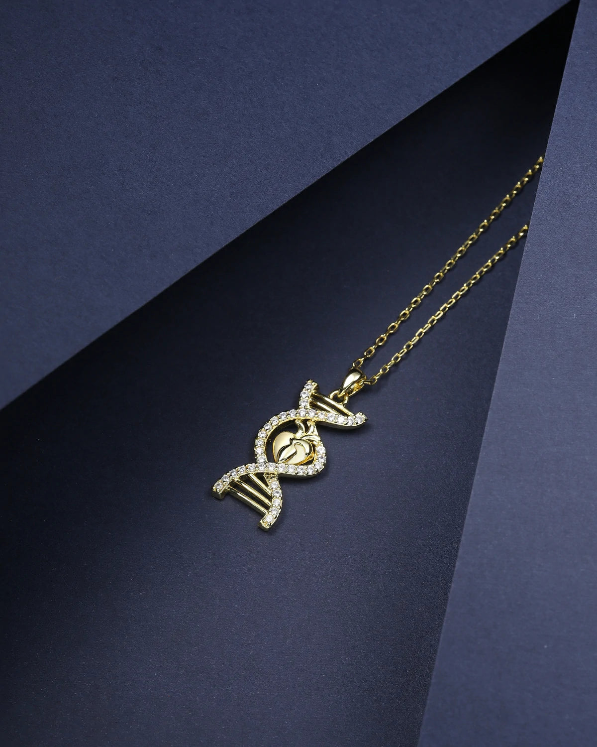 Heart-Linked Gene DNA Pendant 
Diamond-Studded Heart Gene Necklace 
Life Code Heart Necklace 
Unique Design Heart Gene Pendant 
Sparkling Heart-Linked DNA Necklace 
Luxury Heartbeat Gene Pendant 
One-of-a-Kind Diamond Heart Necklace 
Designer Heart-Linked Gene Pendant 
Daily Wear Heart DNA Necklace