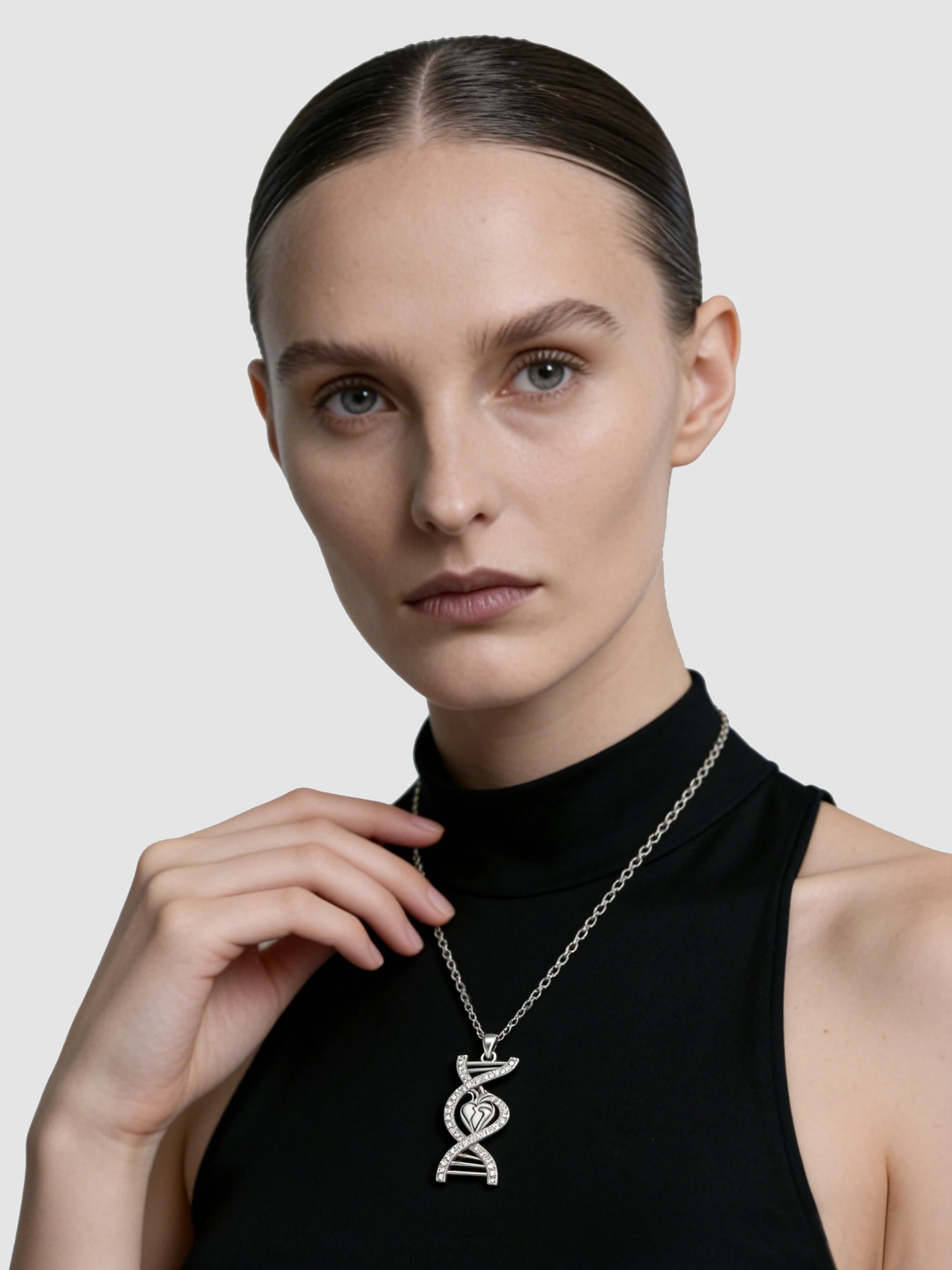 Heart-Linked Gene DNA Pendant 
Diamond-Studded Heart Gene Necklace 
Life Code Heart Necklace 
Unique Design Heart Gene Pendant 
Sparkling Heart-Linked DNA Necklace 
Luxury Heartbeat Gene Pendant 
One-of-a-Kind Diamond Heart Necklace 
Designer Heart-Linked Gene Pendant 
Daily Wear Heart DNA Necklace
