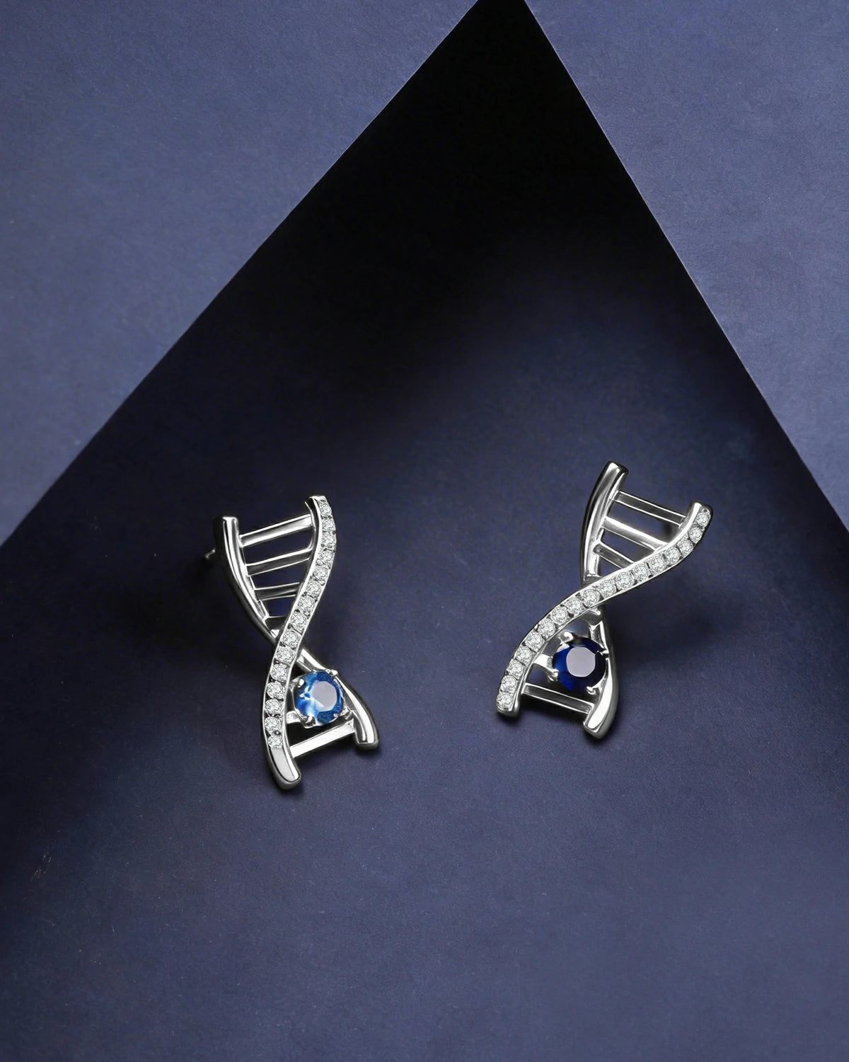 DNA Helix Earrings
Amethyst Diamond Earrings
Asymmetric Stud Earrings
925 Silver Earrings
Gene Jewelry
Unique Earrings Design
Violet Sequence Gene
Helix Earrings
Symbolic Earrings
Minimalist Earrings
