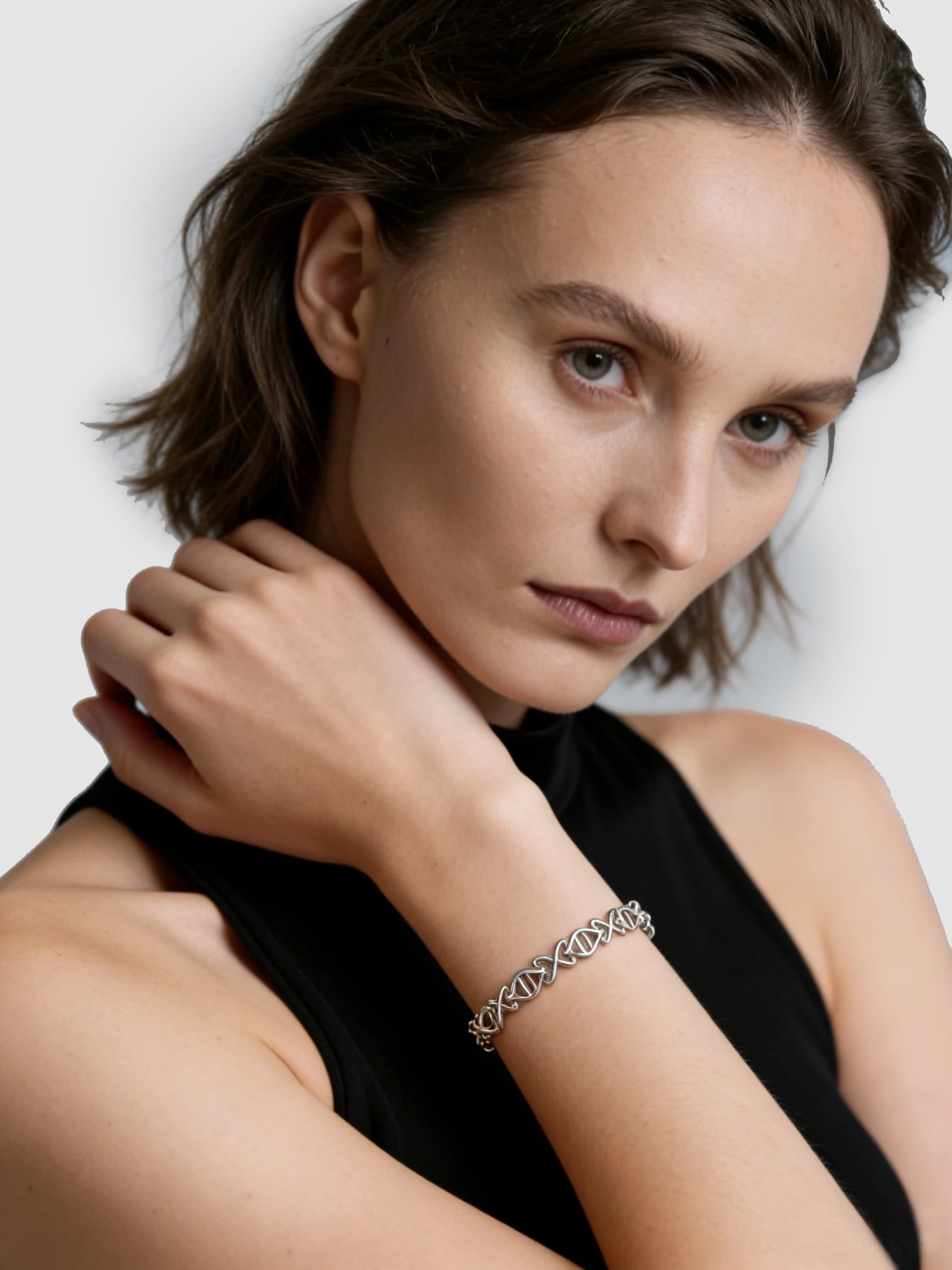 Linked Life Gene DNA Bracelet 
DNA Segment Gold Bracelet  
Life Code Segment Bracelet 
Unique Design Linked Life Gene Bracelet 
Linked DNA Gold Bracelet 
Luxury Closed-Loop Gene Bracelet 
One-of-a-Kind Segment DNA Bracelet 
Designer Linked Life Gene Bracelet 
Daily Wear DNA Gold Bracelet