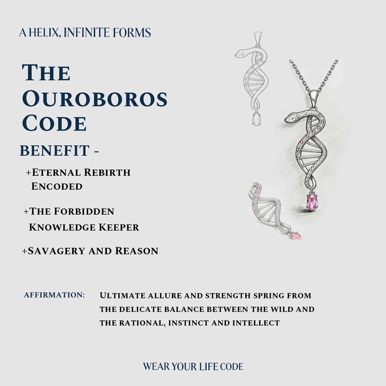 Serpent Gene DNA Pendant
Dual-Tone Diamond-Embedded DNA Pendant
Life Code Serpent Pendant
Unique Design Dual-Tone Gene Pendant
Black-Pink Diamond Serpent Pendant
Luxury Mysterious Gene Pendant
One-of-a-Kind Serpent DNA Pendant
Designer Serpent Gene Pendant
Daily Wear Dual-Tone DNA Pendant