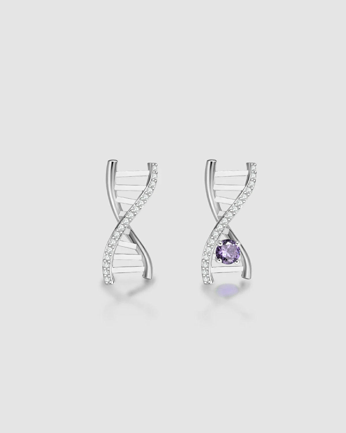 DNA Helix Earrings
Amethyst Diamond Earrings
Asymmetric Stud Earrings
925 Silver Earrings
Gene Jewelry
Unique Earrings Design
Violet Sequence Gene
Helix Earrings
Symbolic Earrings
Minimalist Earrings