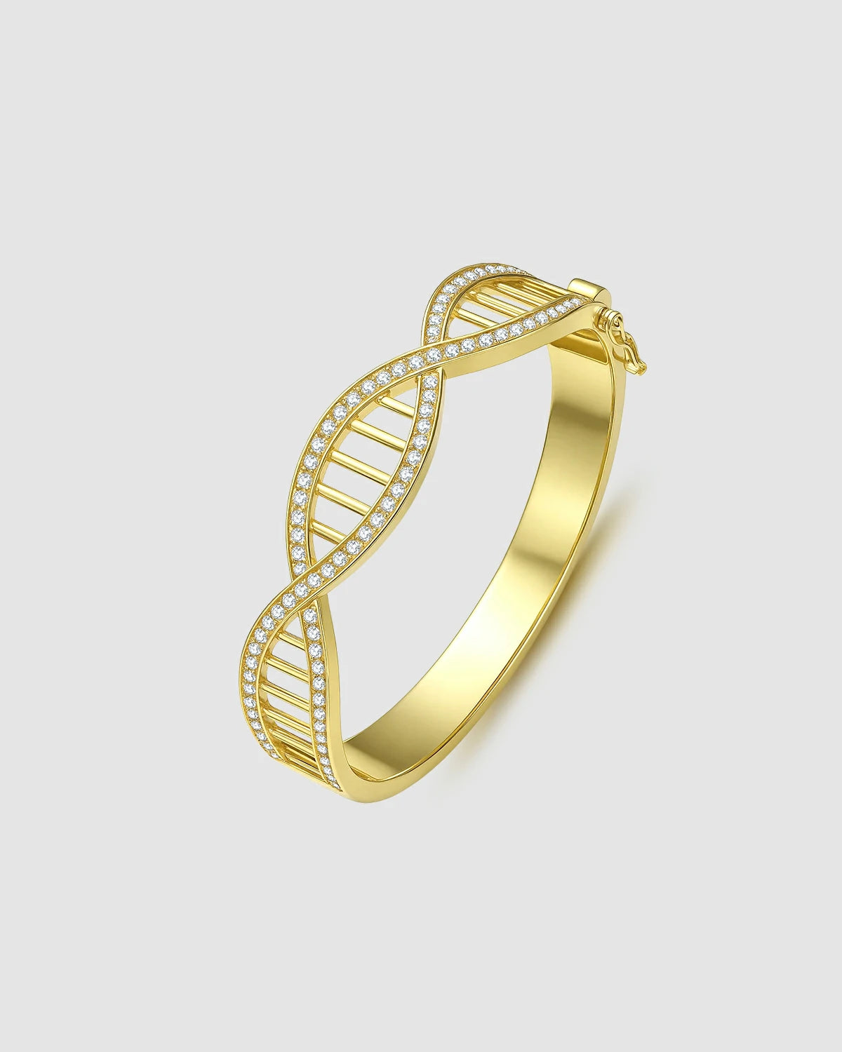 Gene Helix Diamond Bangle  
Stardust Paved Diamond Bangle 
Unique Design Luxury Bangle 
Life Code Jewelry 
Light Luxury Diamond Bracelet 
One-of-a-Kind DNA Chain Bangle 
Elegant Daily Wear Bangle 
Designer Gold Diamond Bangle 
Personalized Life Symbol Jewelry