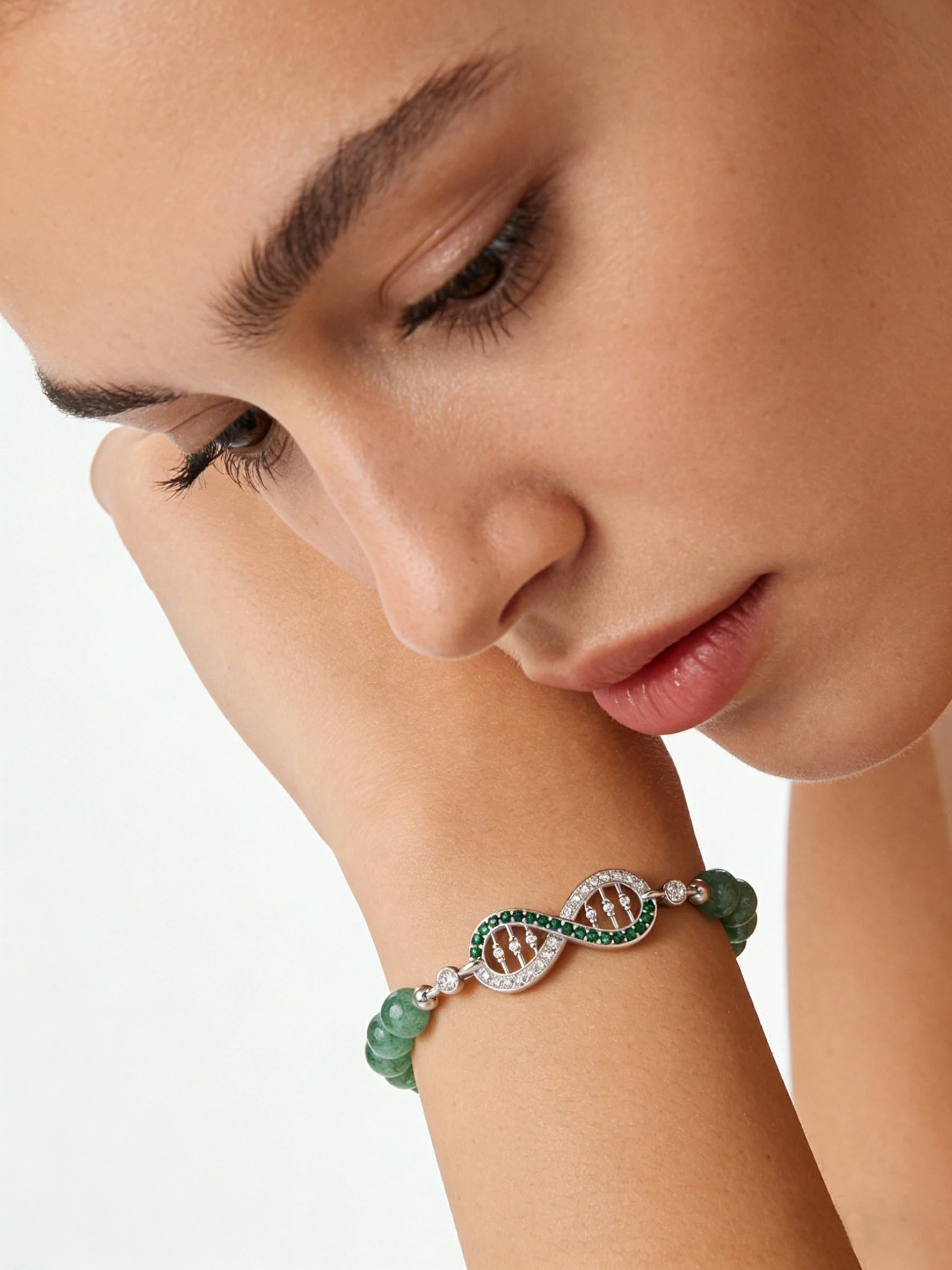 Strawberry Quartz Bracelet
DNA Infinity Jewelry
Healing Crystal Bracelet
Beaded Bracelet
Elegant Everyday Wear
Spiritual Jewelry
Unique Bracelet Design
Embrace Life Style
Handmade Healing