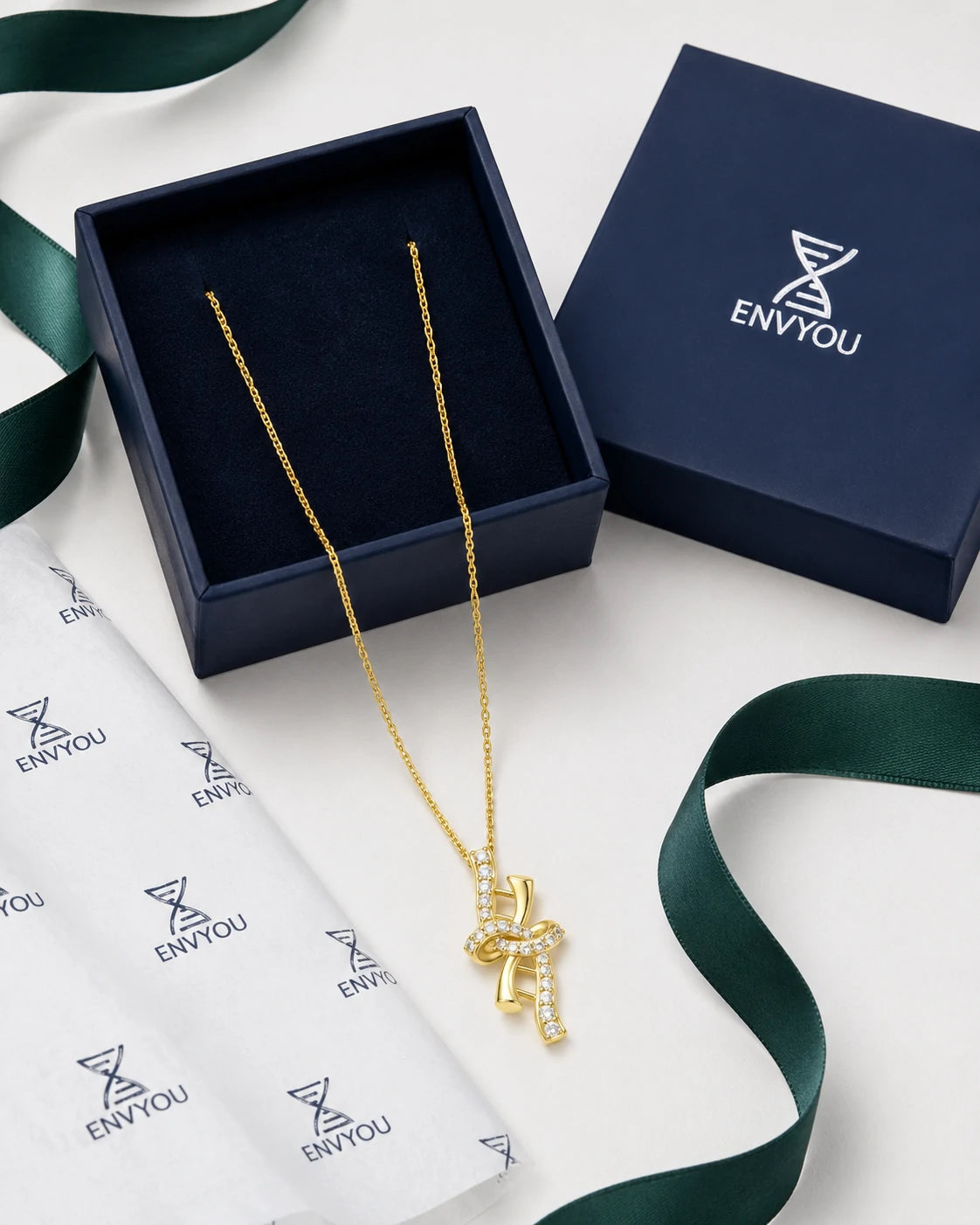 Ribbon Gene · DNA Double Helix Pendant