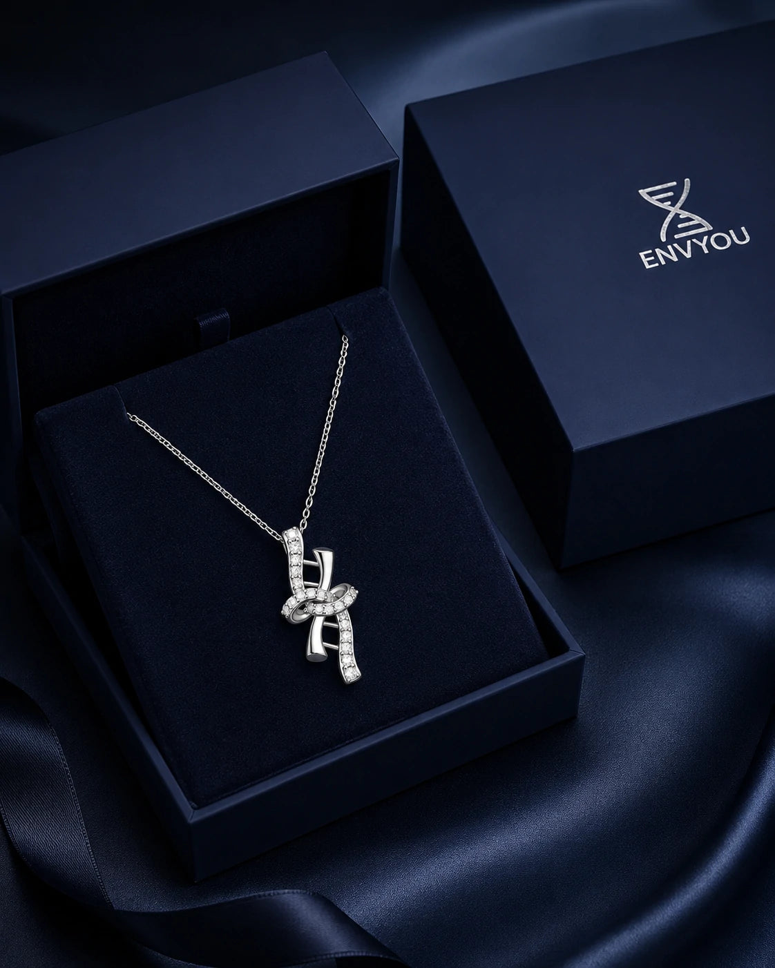 Ribbon Gene · DNA Double Helix Pendant